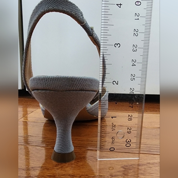 Journee Collection Light Blue Heels with Silver Accent - Picture 3 of 5